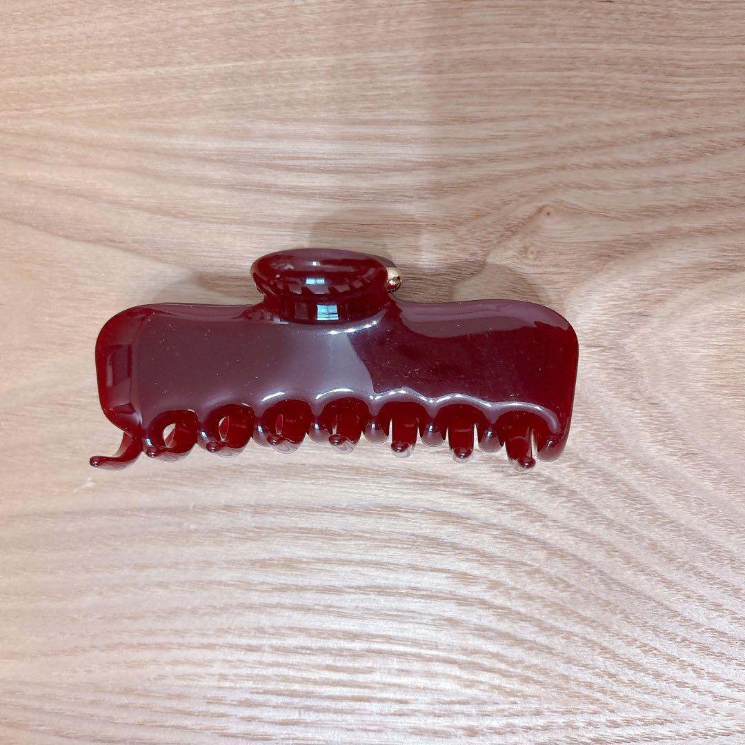 【新品】UNDO HAIRWARE No.4 claw クリップ　ボルドー