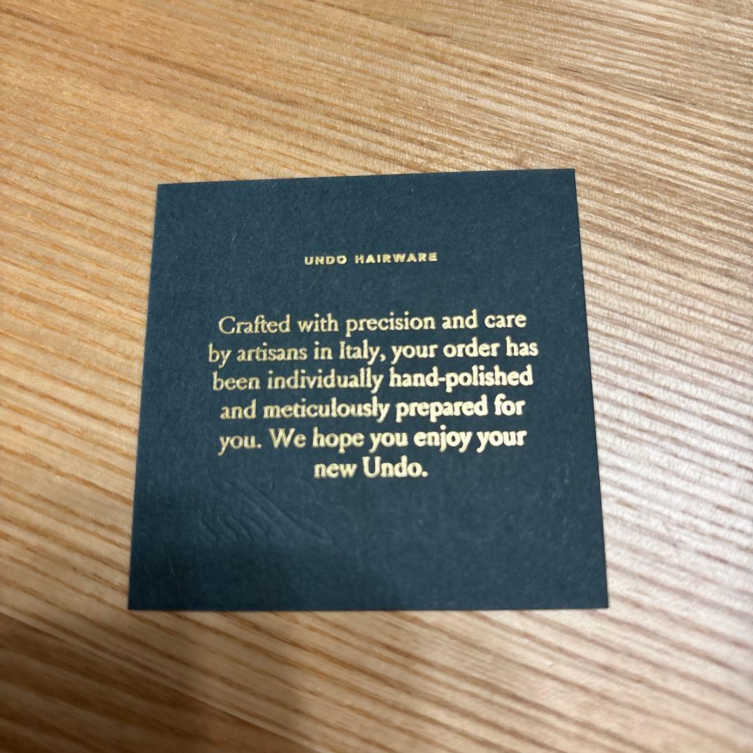 【新品】UNDO HAIRWARE No.4 claw クリップ　ボルドー