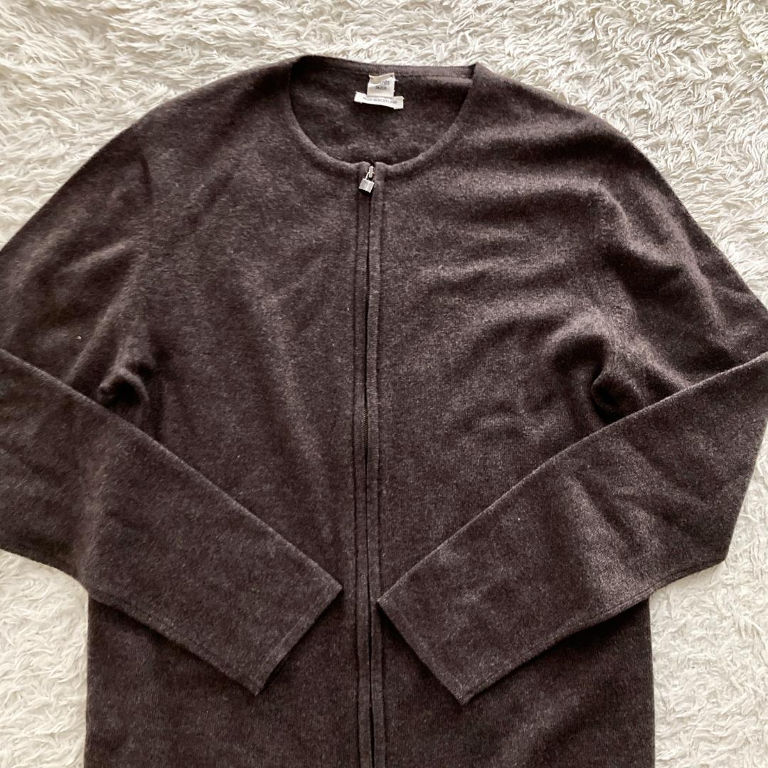 レア 美品　エルメス　L ニット　カーディガン　アンサンブル　ブラウン