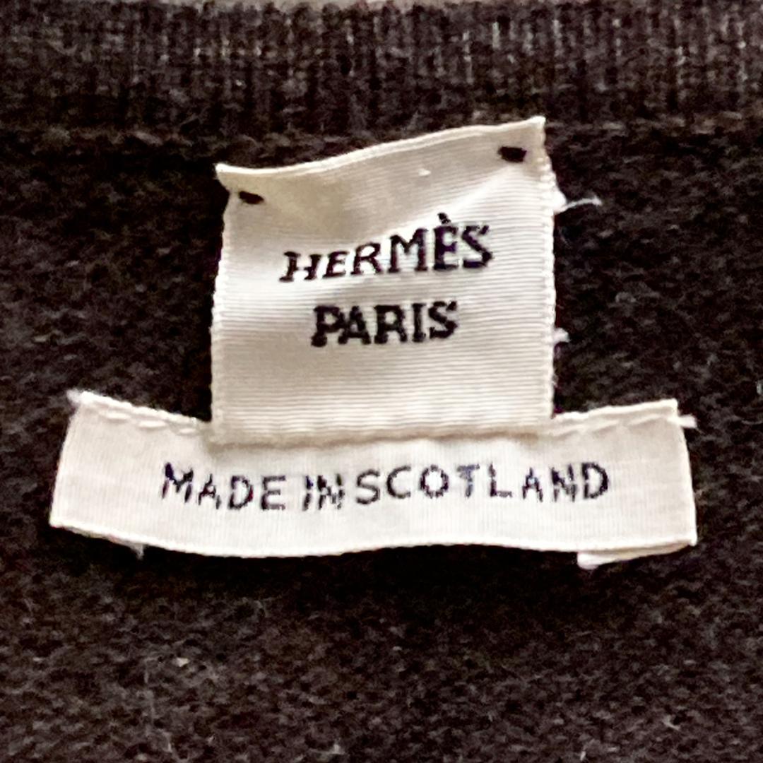 レア 美品　エルメス　L ニット　カーディガン　アンサンブル　ブラウン