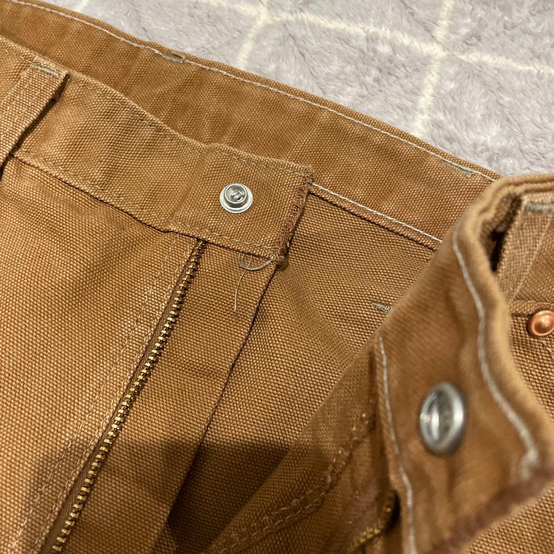 70s USA製 Carhartt ダブルニーペインターパンツ TALONw34