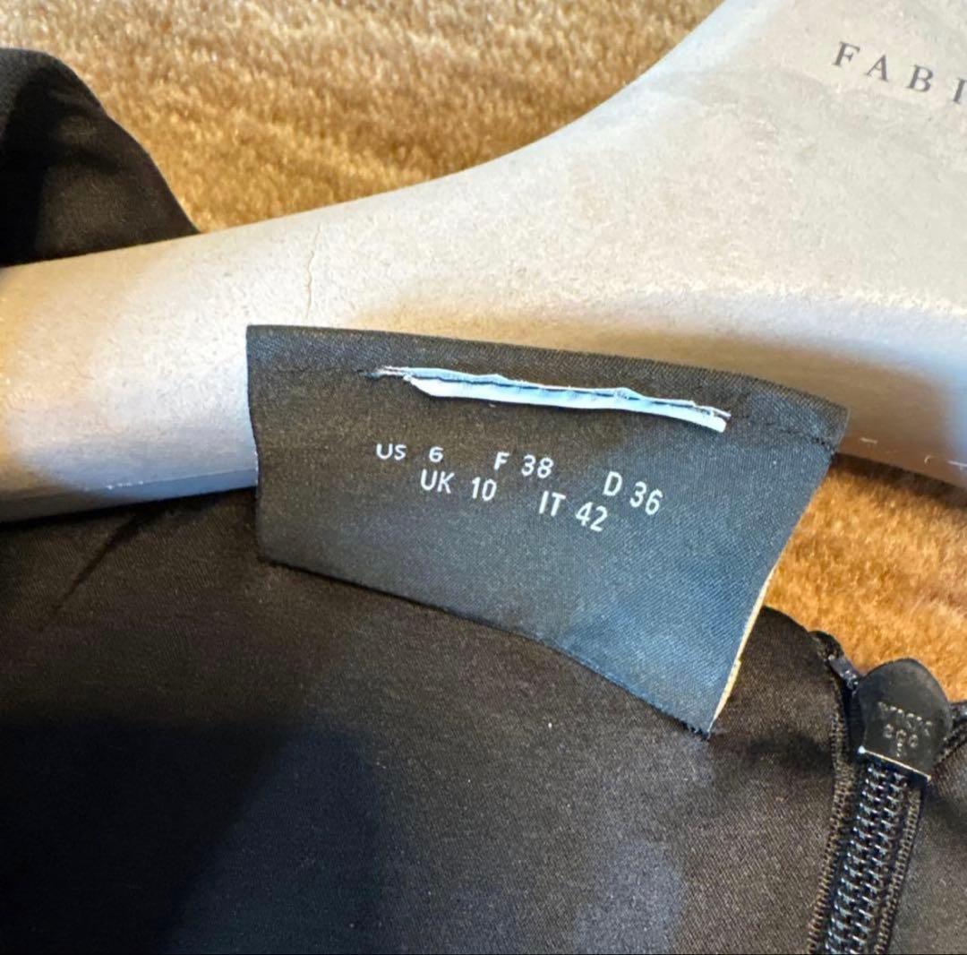 A-KRIS ブラック ラップドレス 七分袖