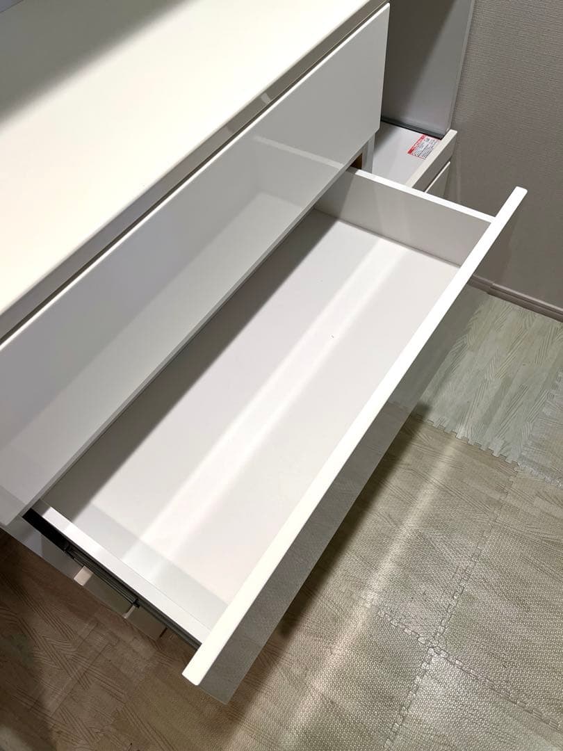 ゆきこ 【送料込み】ニトリ キッチンボード ポルテ 120KB WH