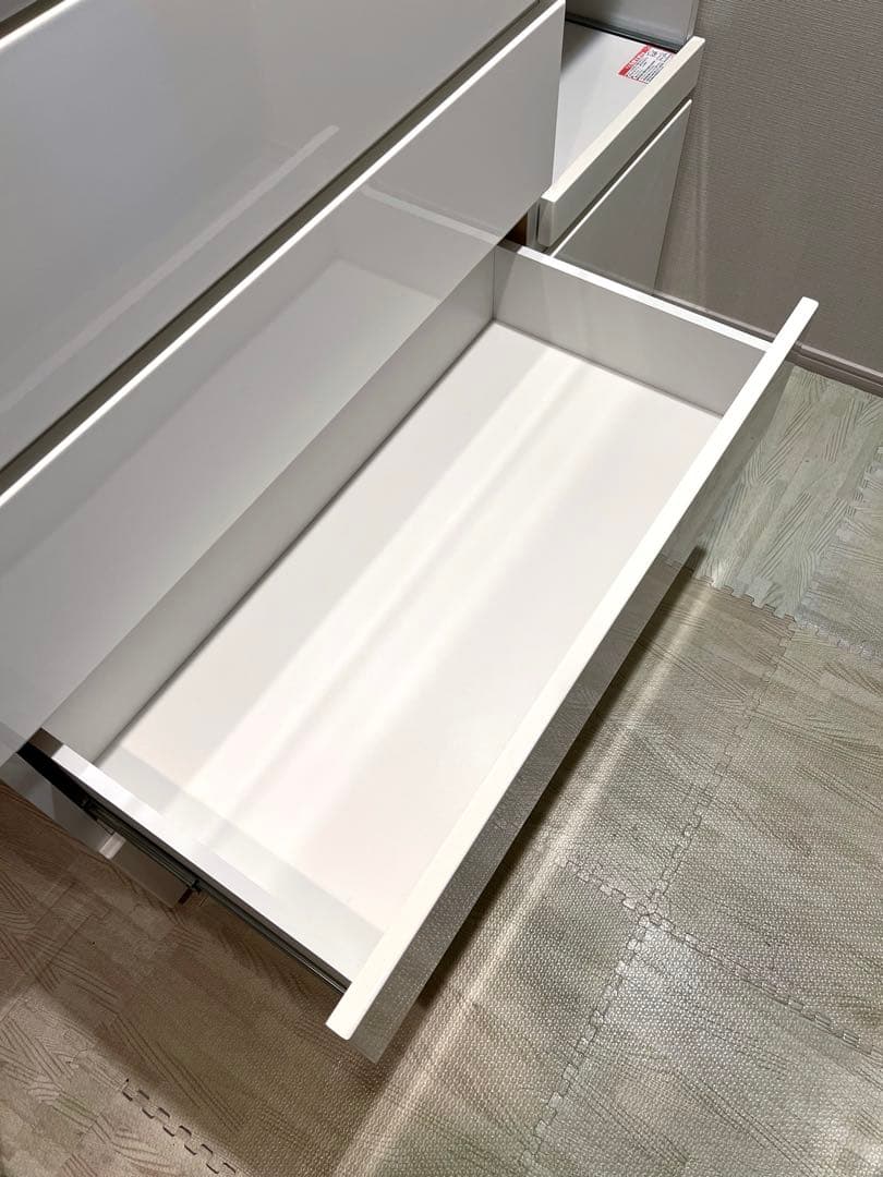 ゆきこ 【送料込み】ニトリ キッチンボード ポルテ 120KB WH