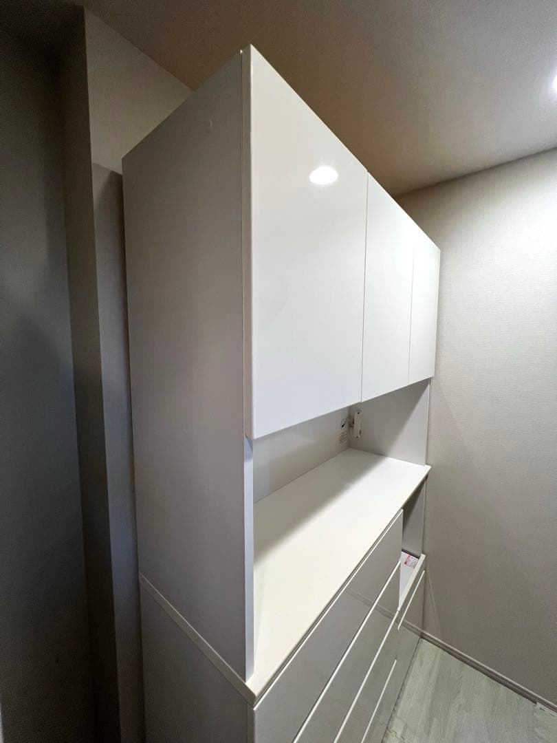 ゆきこ 【送料込み】ニトリ キッチンボード ポルテ 120KB WH