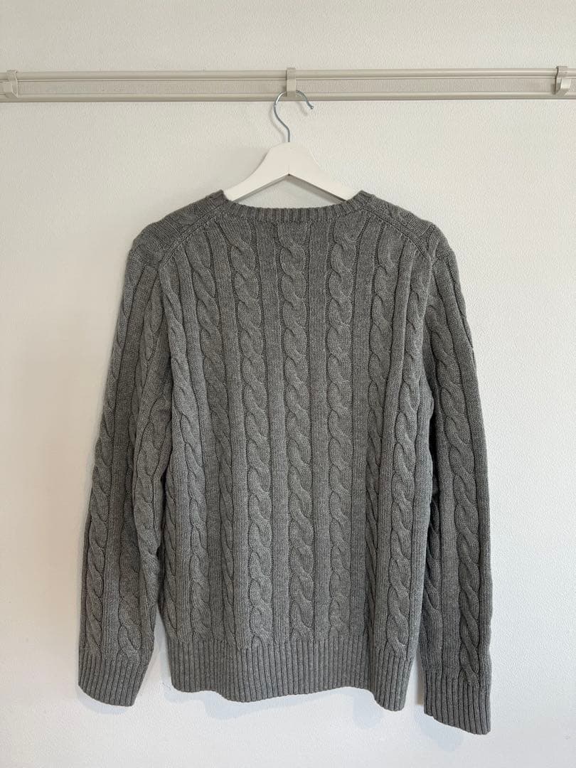 Polo Ralph Lauren グレー ケーブルニット S