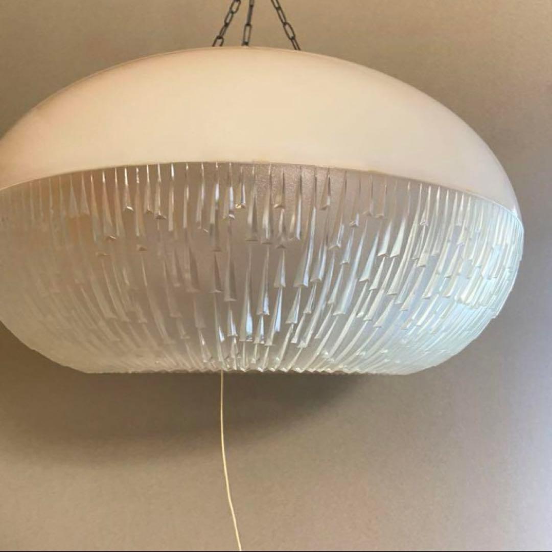 スペースエイジ　天井照明　昭和レトロ　シーリングライト　当時物