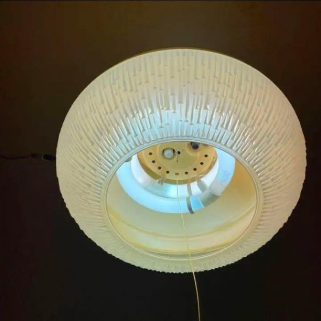 スペースエイジ　天井照明　昭和レトロ　シーリングライト　当時物