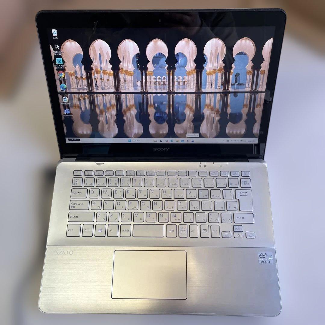 ☆格安超美品☆Win11☆アルミニウム製筐体☆14型ワイドタッチパネル液晶ノート