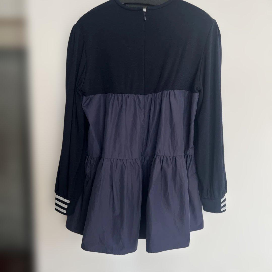 BORDERS at BALCONY ネイビー長袖チュニック