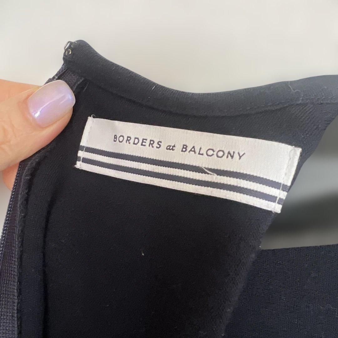 BORDERS at BALCONY ネイビー長袖チュニック