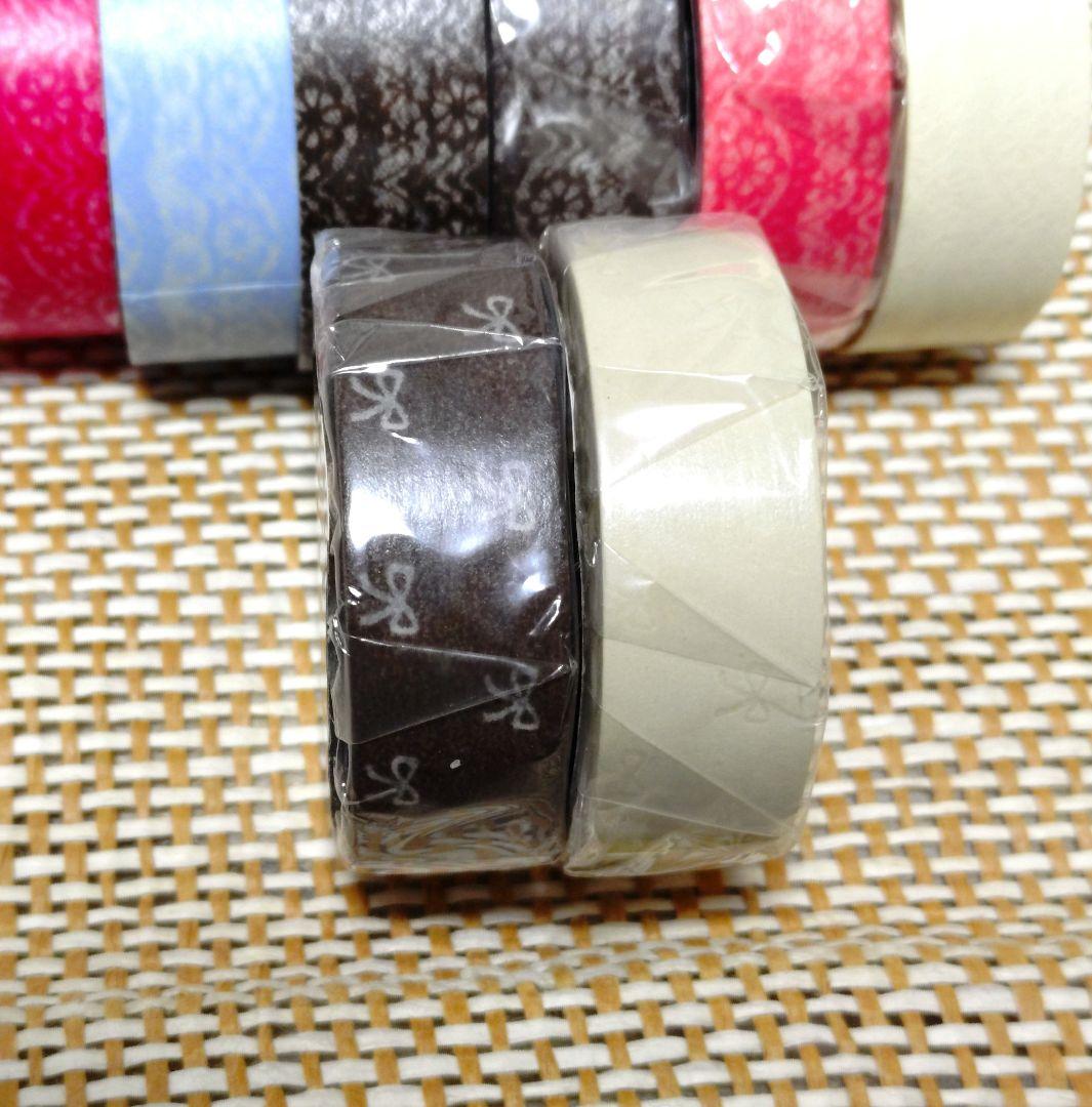 マスキングテープ マークス 14本 レース リボン ストライプ