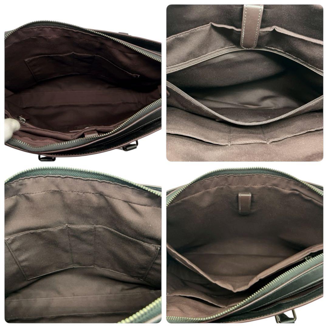 コーチ 2way ブリーフケース ビジネスバッグ シグネチャー PVC レザー