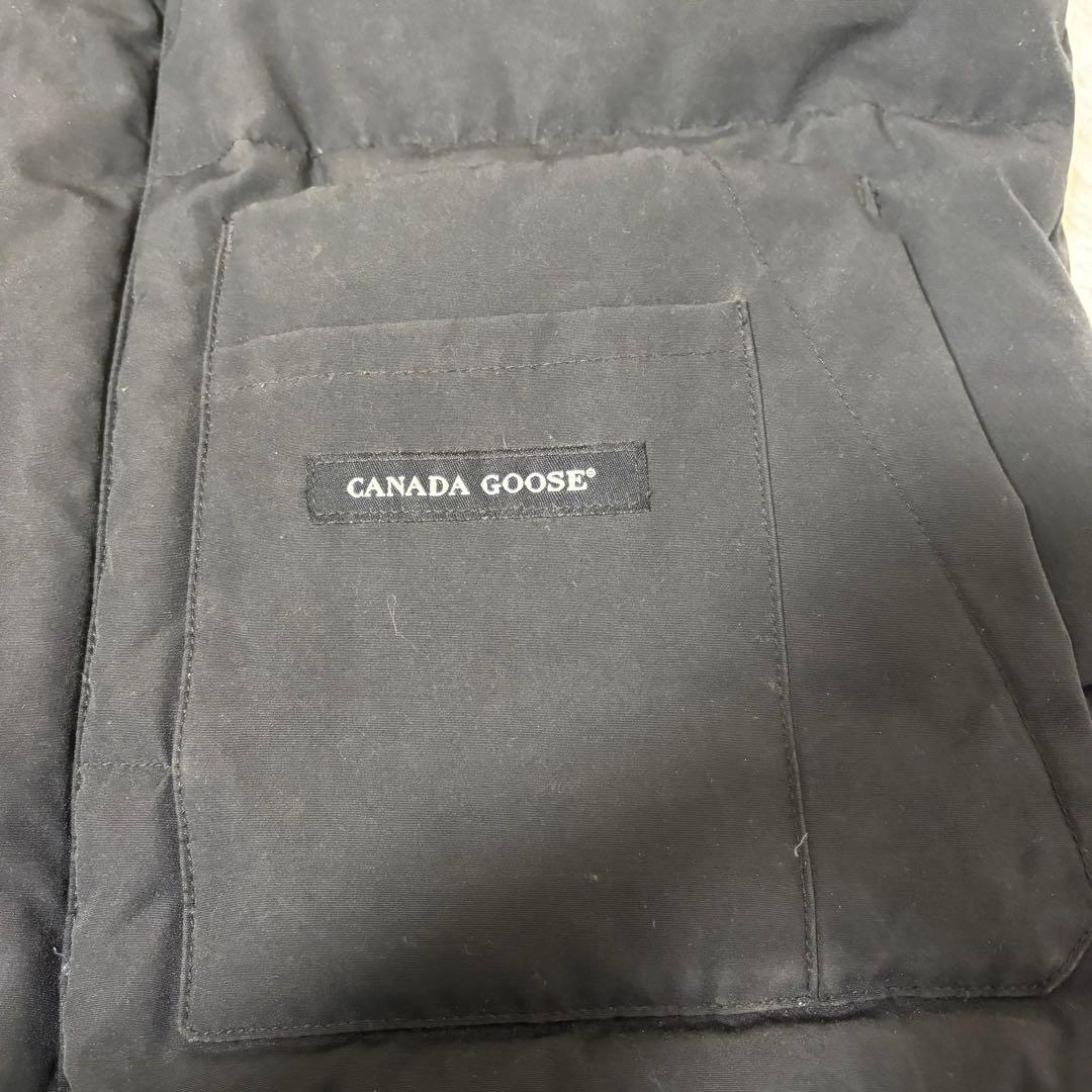 カナダグース ダウンベスト L ブラック 4154M ホログラム ワッペン