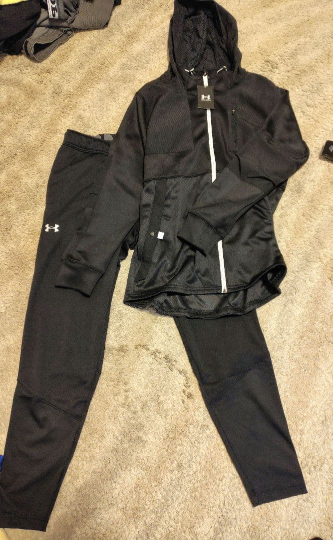 Under Armour ジャケット・パンツセット ブラックXXLサイズ