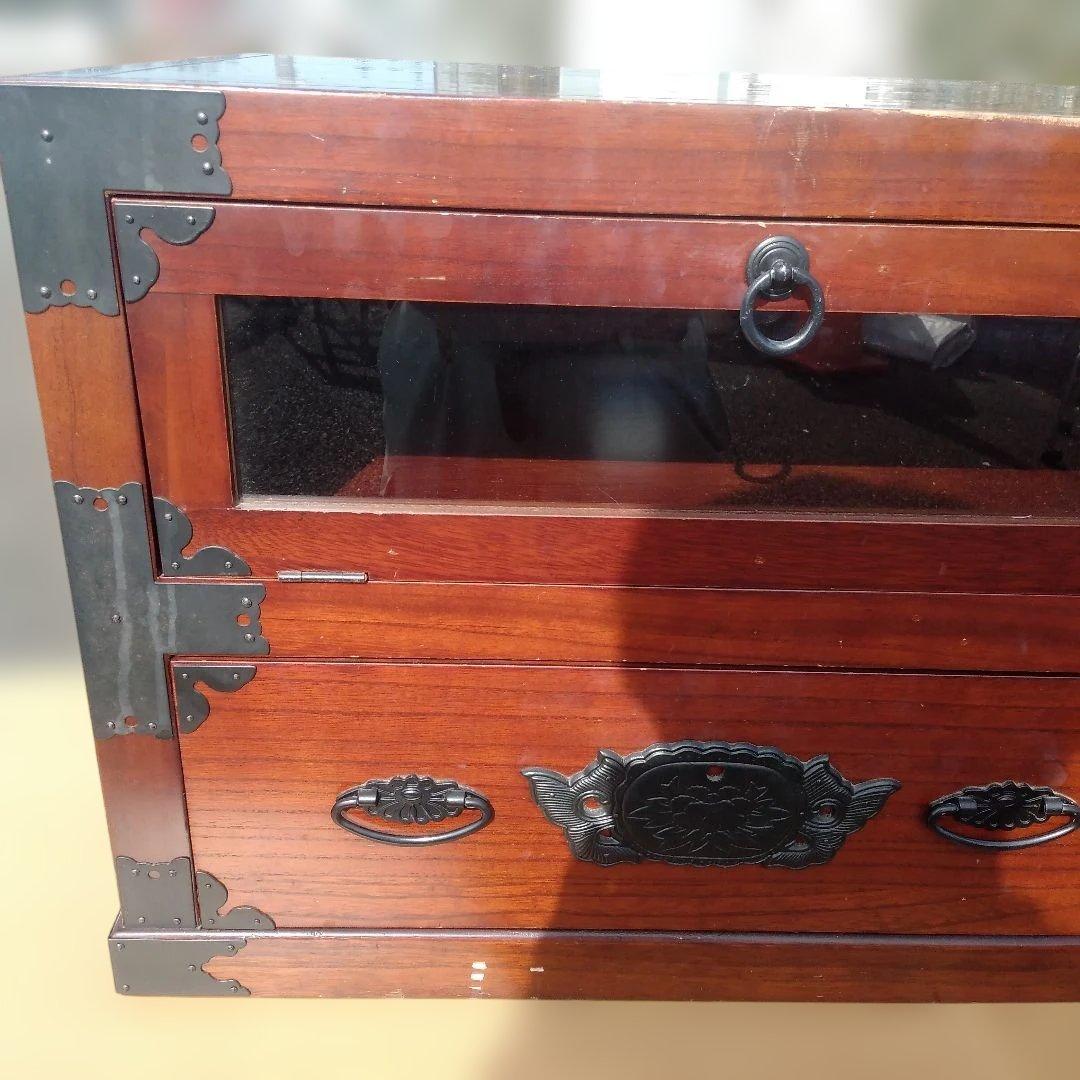4983）民芸家具・時代箪笥風　和風のテレビ台　８８×４４ｃｍ、高さ４５ｃｍ
