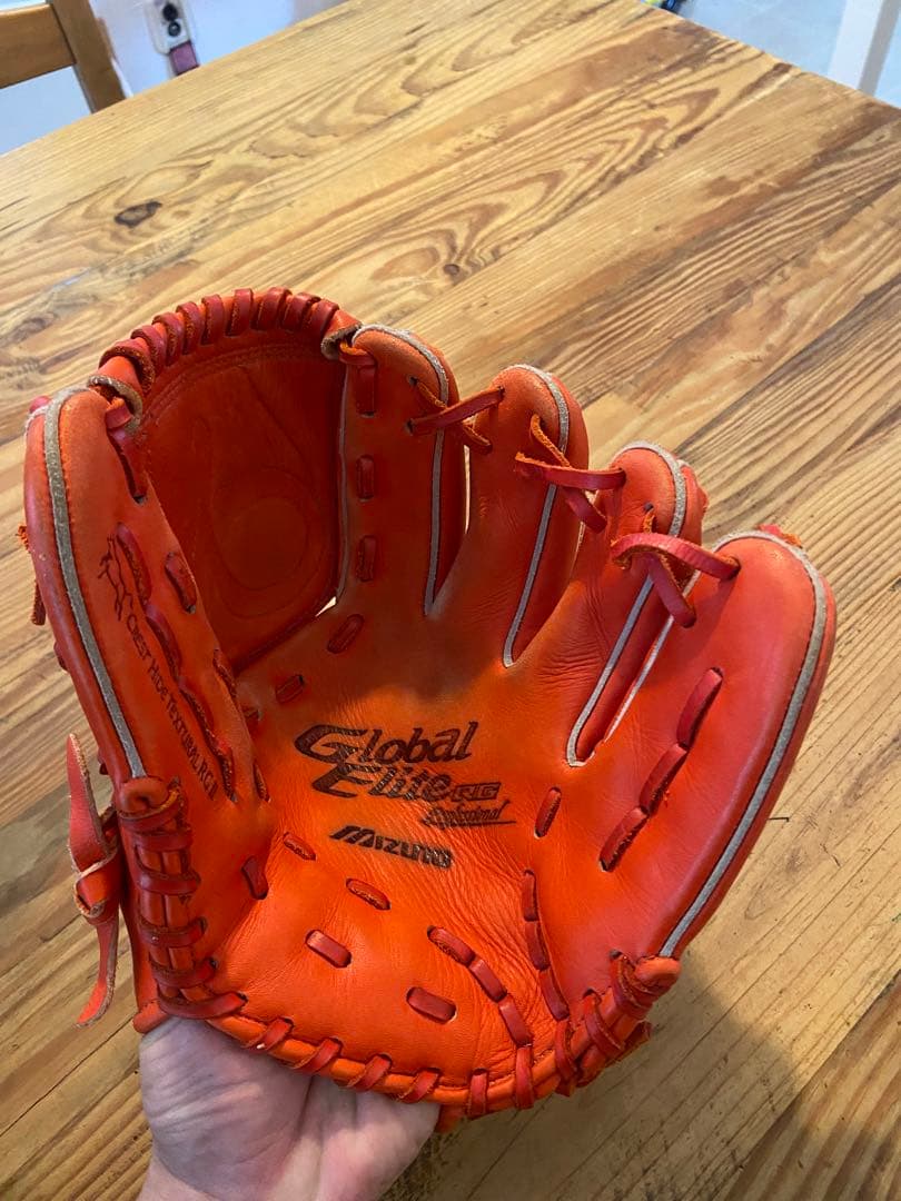 Mizuno Global Elite RG 少年用軟式グローブ オレンジ　美品