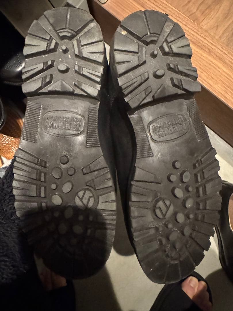 A*l様 チロリアンシューズ ハファールシューズ 黒27前後　古着 レザーシュー