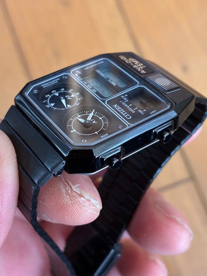 CITIZEN ANA-DIGI TEMP 腕時計 電池交換済み