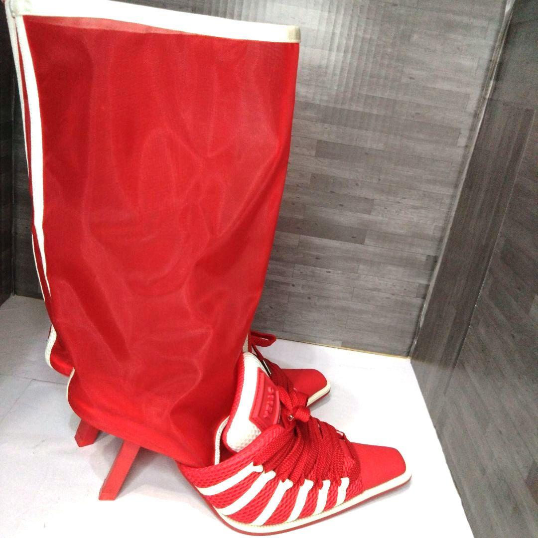 フクページ　極美品　YELLO スニーカーミュール　レース　Lサイズ