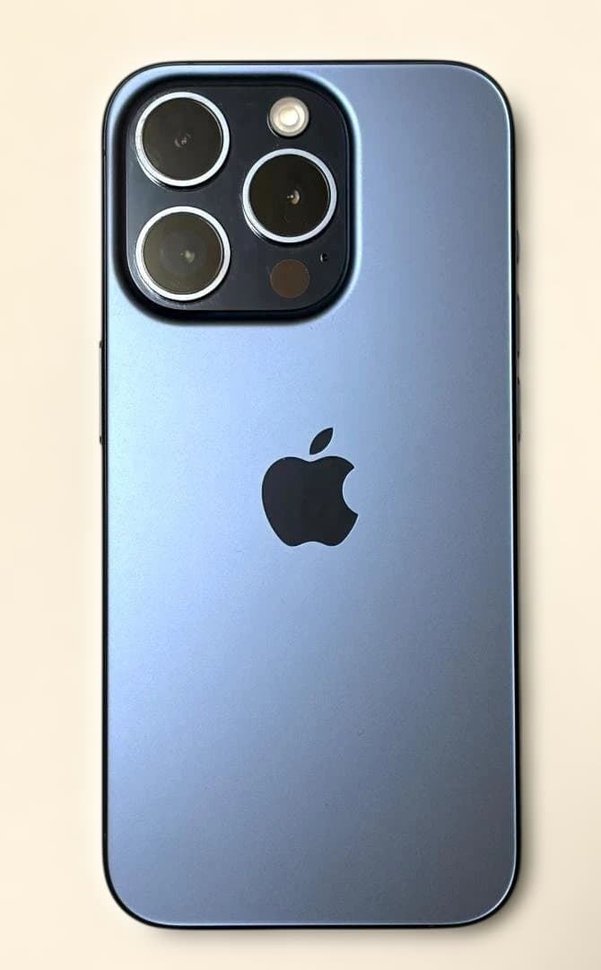 【美品】iPhone15Pro 128GB ブルーチタニウム
