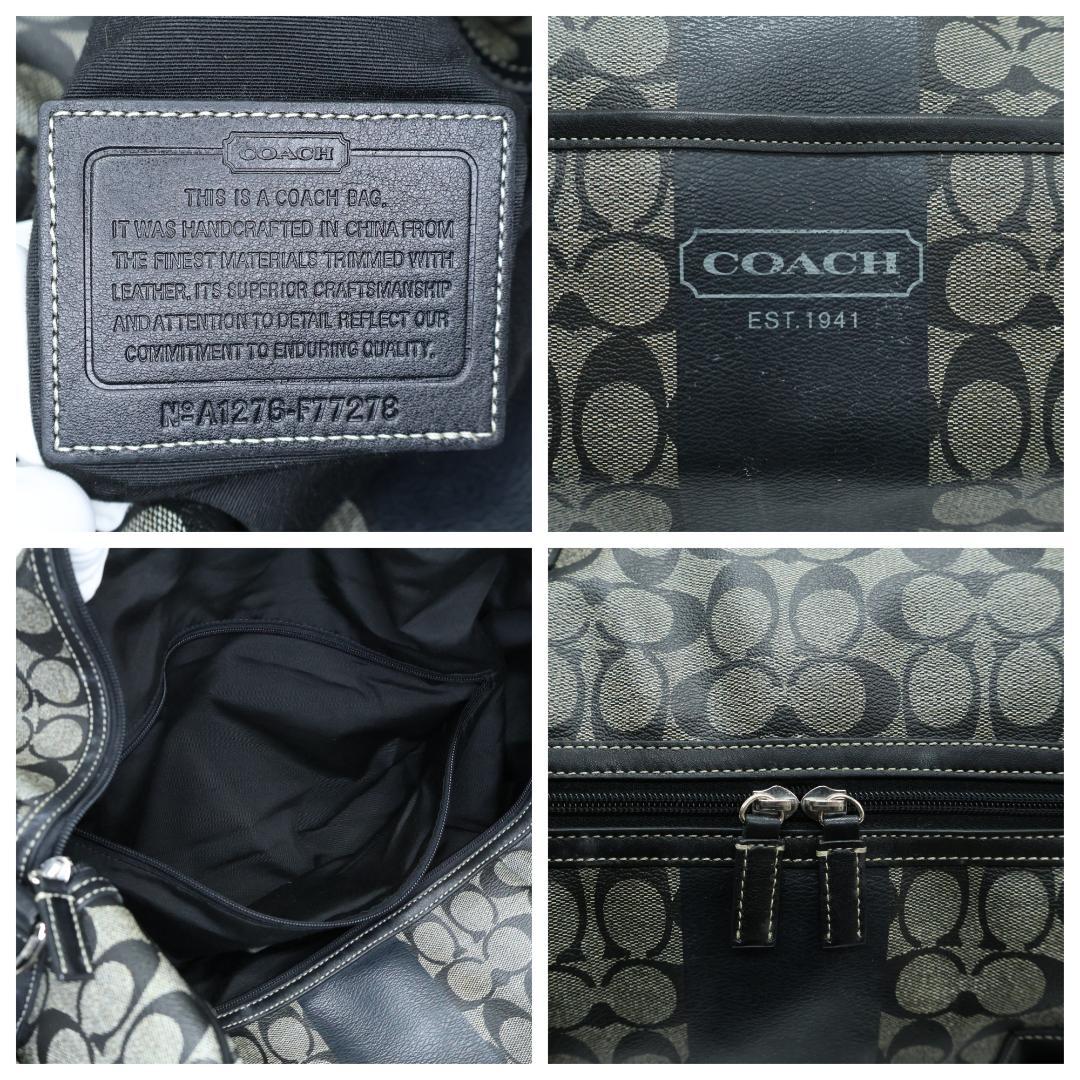 美品 COACH コーチ 2way ボストンバッグ PVC 大容量 F77278