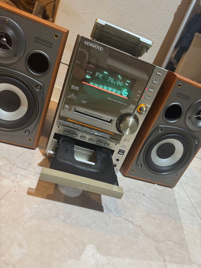KENWOOD ミニコンポ CD MDカセット ラジオ　プレーヤー