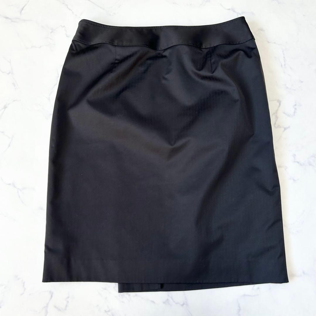 23区 大きいサイズ スカートスーツ セットアップ ジャケット ラップ風スカート