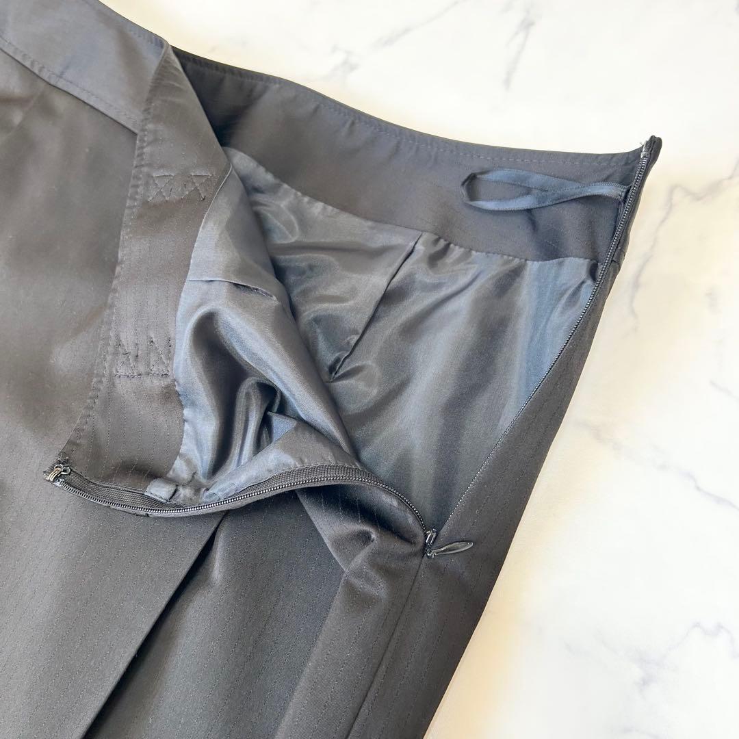 23区 大きいサイズ スカートスーツ セットアップ ジャケット ラップ風スカート