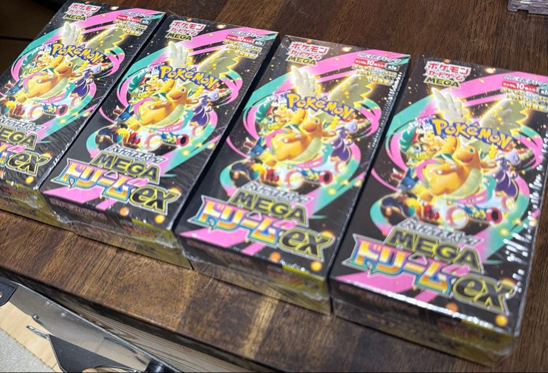 【新品未開封】ポケモンカード MEGAドリームEX 4box シュリンク付き