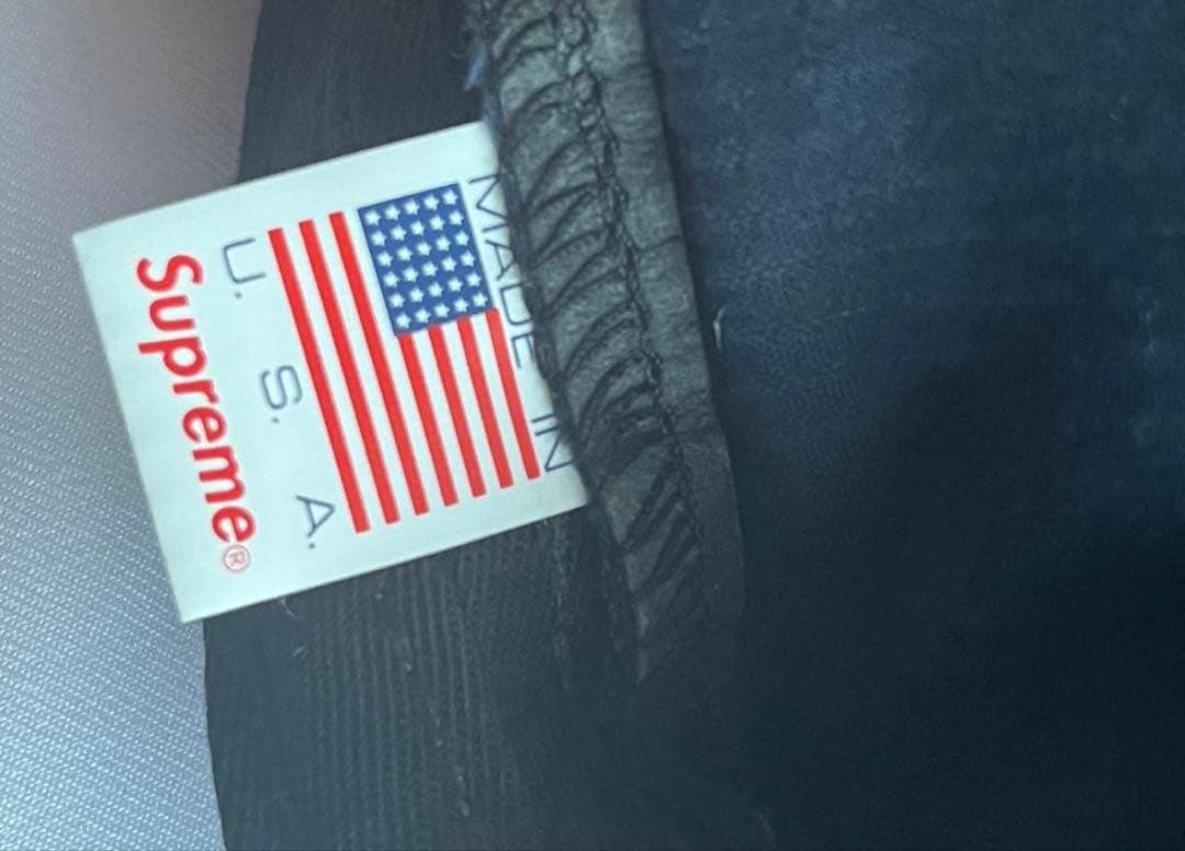 【希少】Supreme コーデュロイ キャップ 革 バックベルト ネイビー