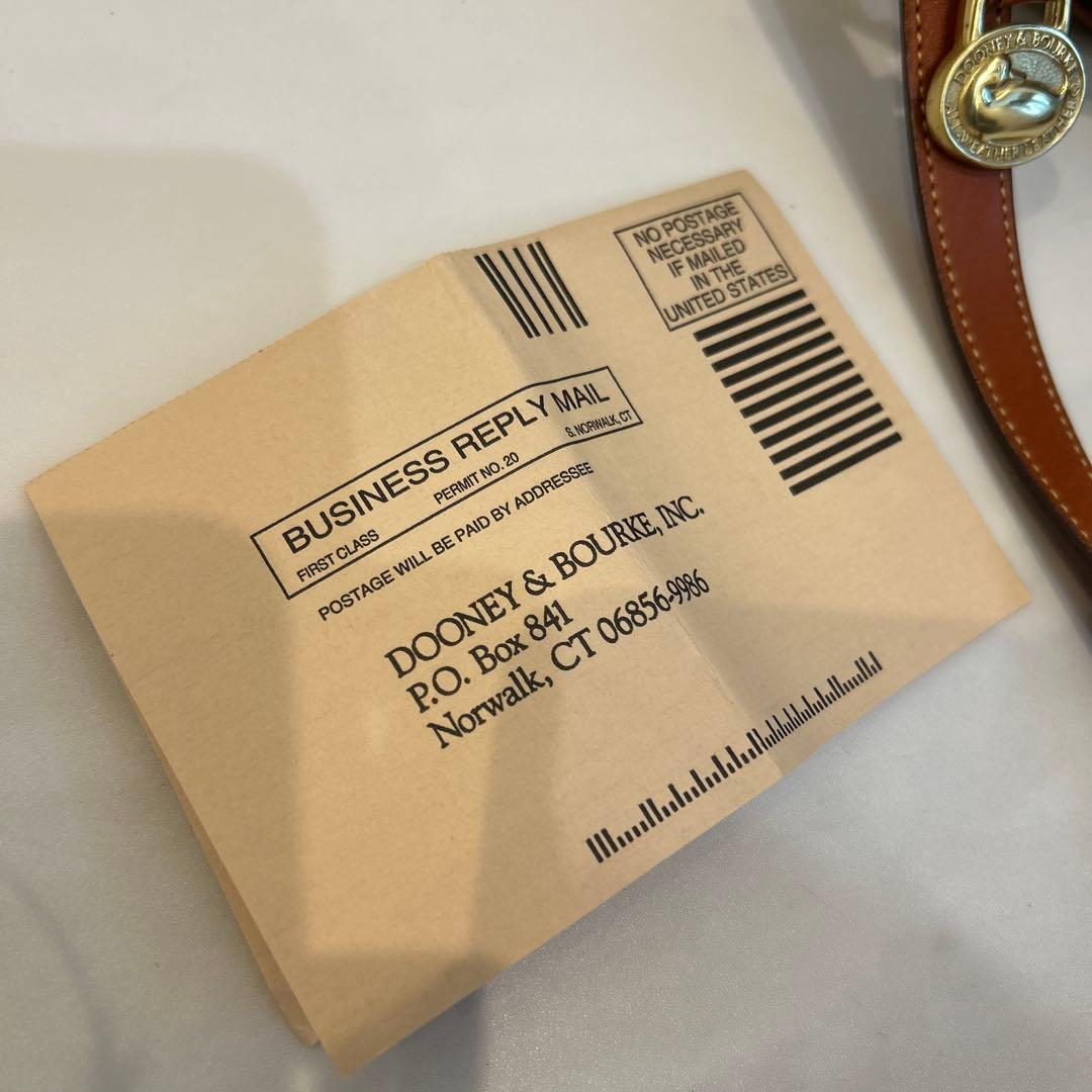 DOONEY&BOURKE USA製 レザーショルダーバッグ グリーン 美品