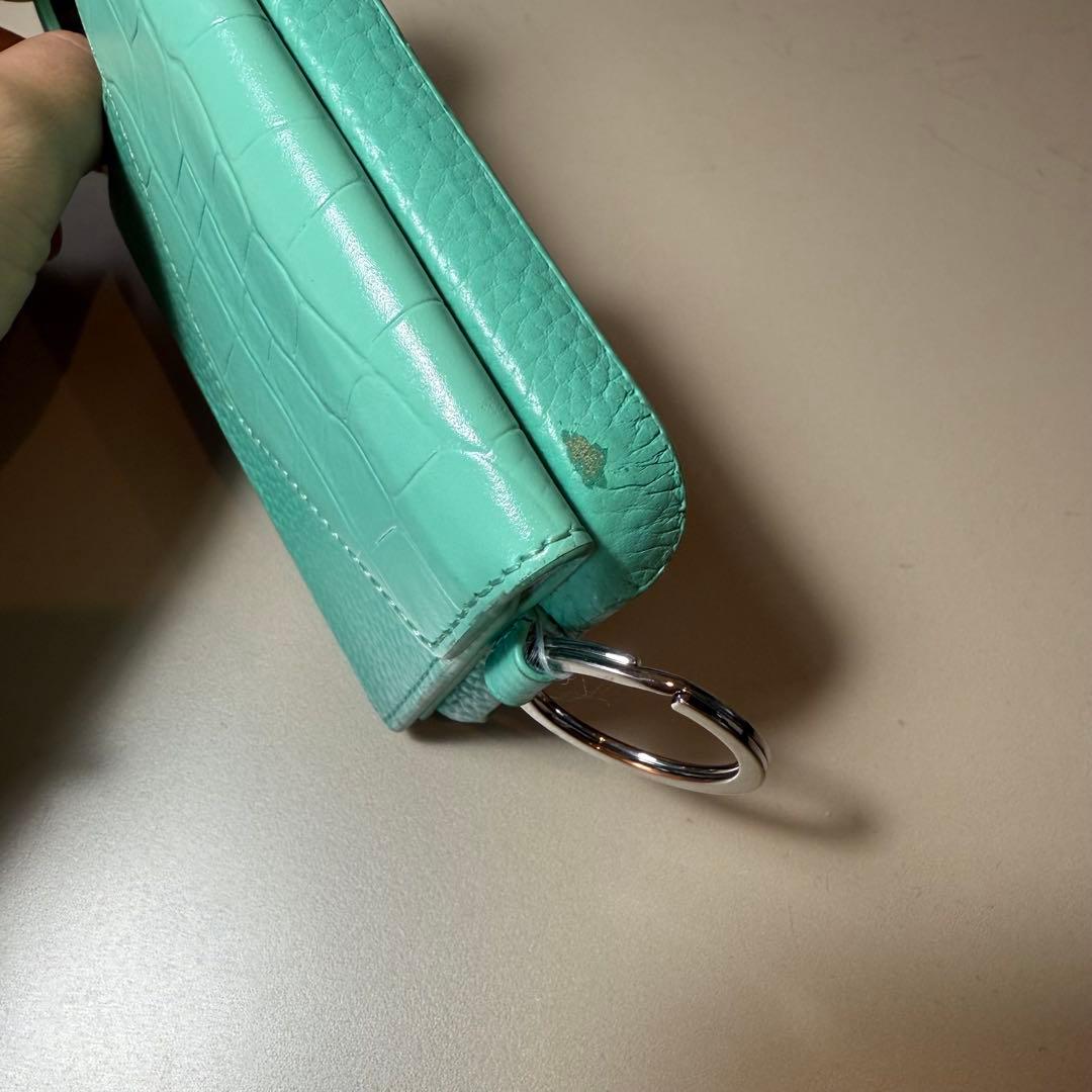 A&S iPhone 16pro ケース ライトブルー ストラップ付き