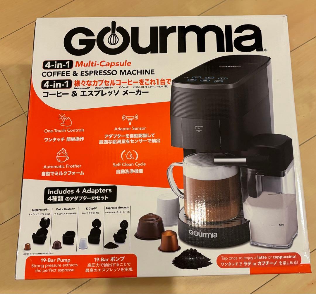 Gourmia 4-in-1コーヒー＆エスプレッソメーカー マルチカプセル対応