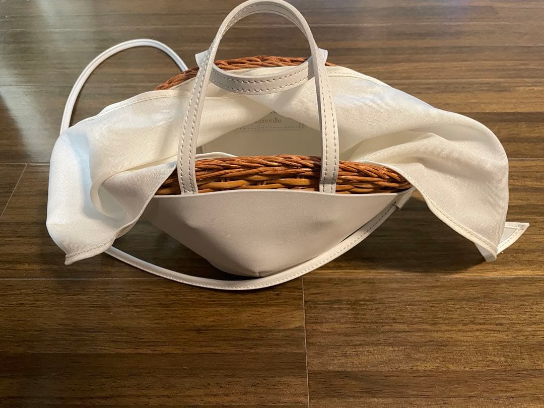 最終お値下げ【美品】アルアバイル レザーコンビカゴバッグ