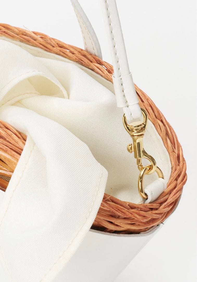 最終お値下げ【美品】アルアバイル レザーコンビカゴバッグ