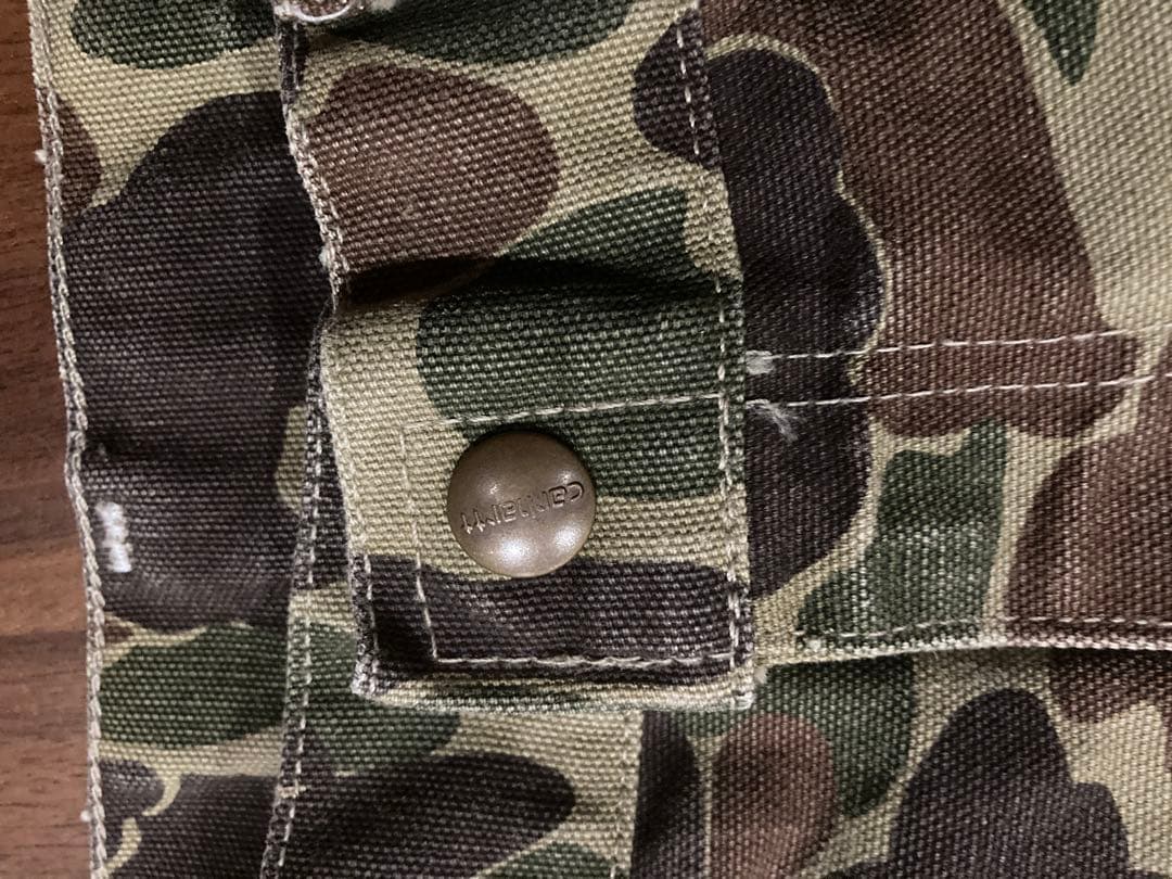 90s Carhartt camouflage duckpants USA製