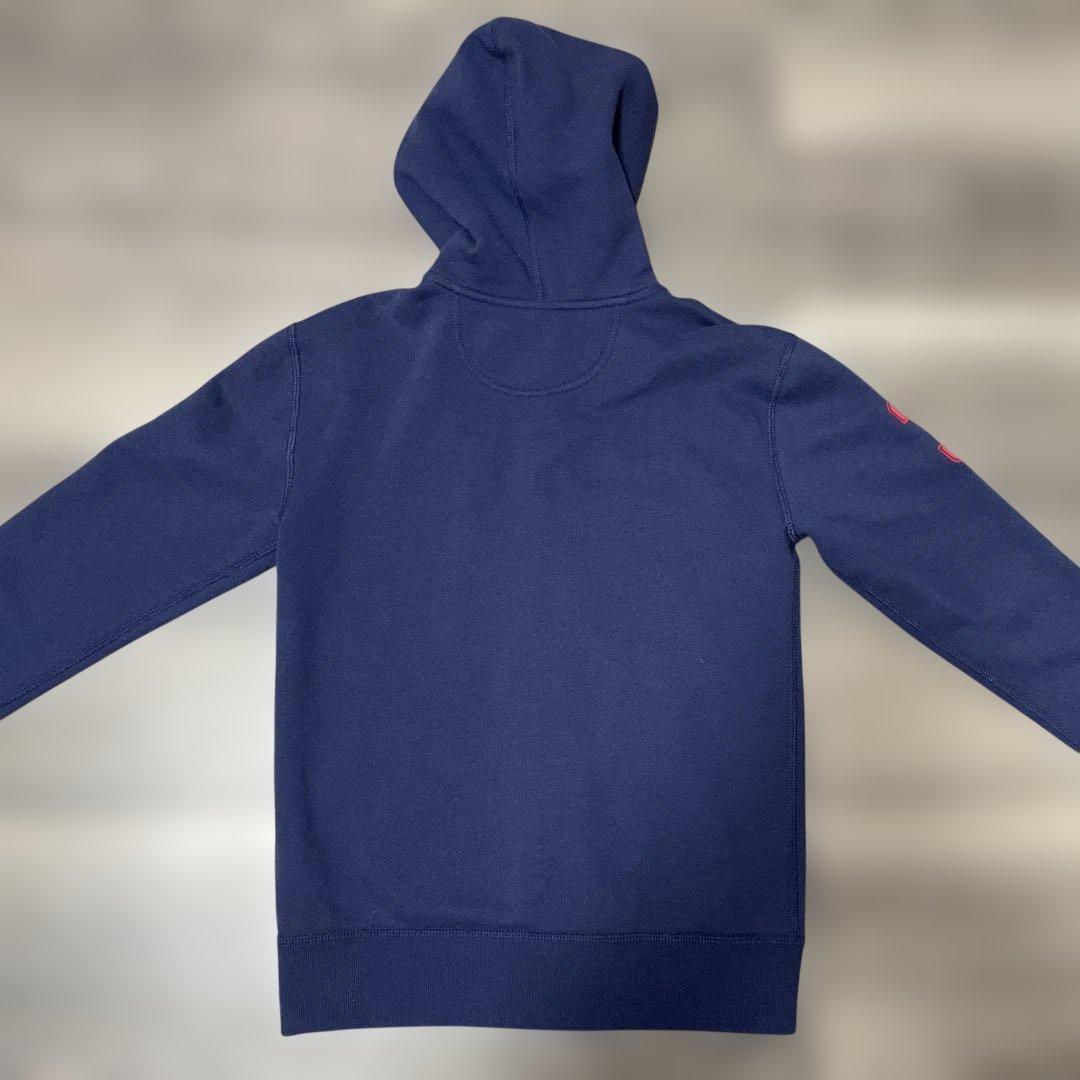 美品　ラルフローレン　ビッグポニー刺繍　パーカー ネイビー　USA国旗