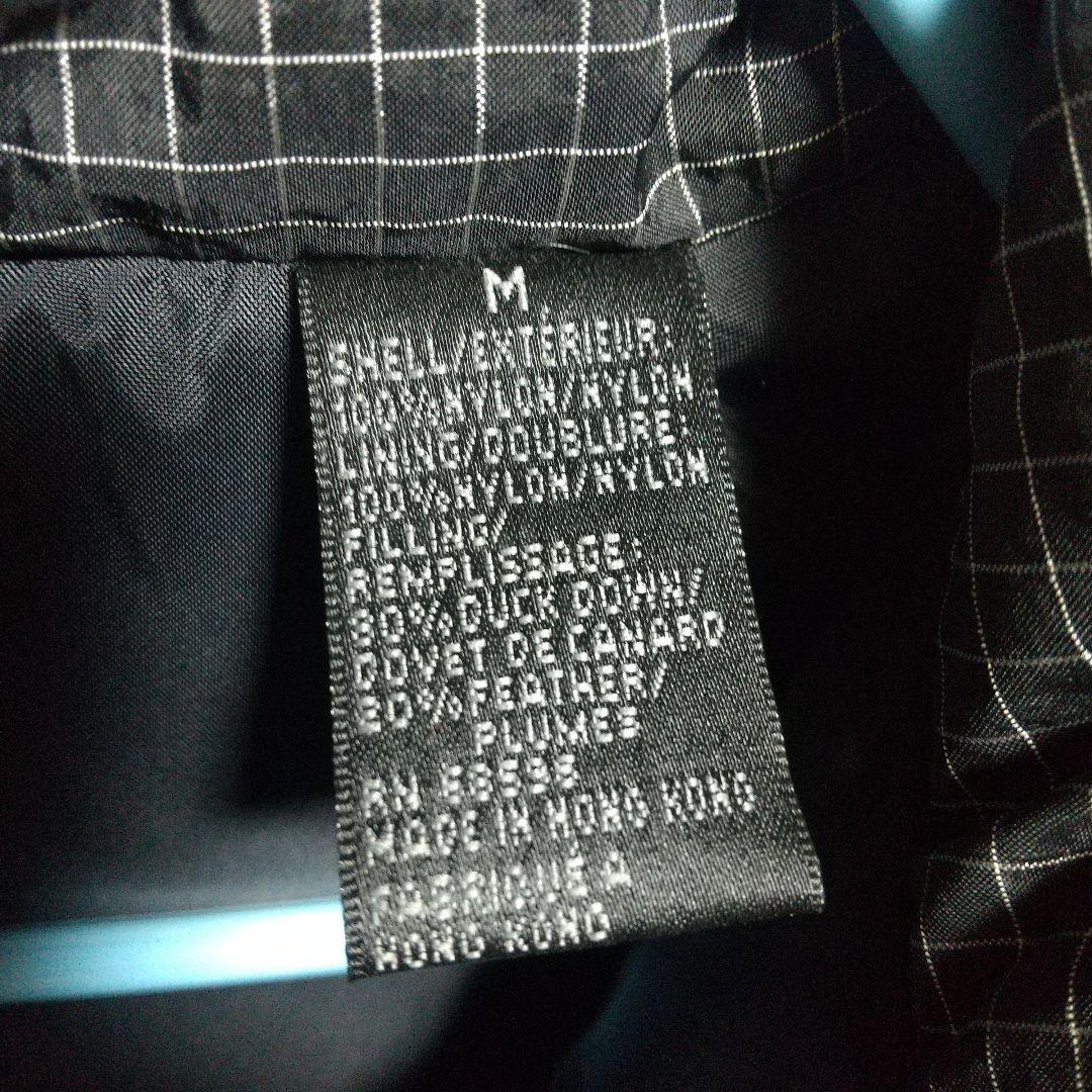 DKNY ダウンベスト 90s Down Vest Mサイズ 黒 格子柄