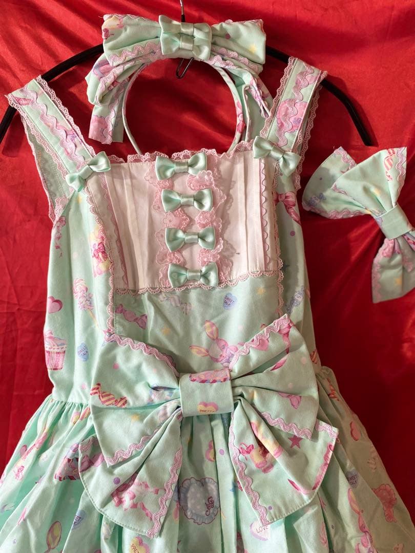 Angelicpretty ドリーミィドールハウス JSKカチューシャ シューズ