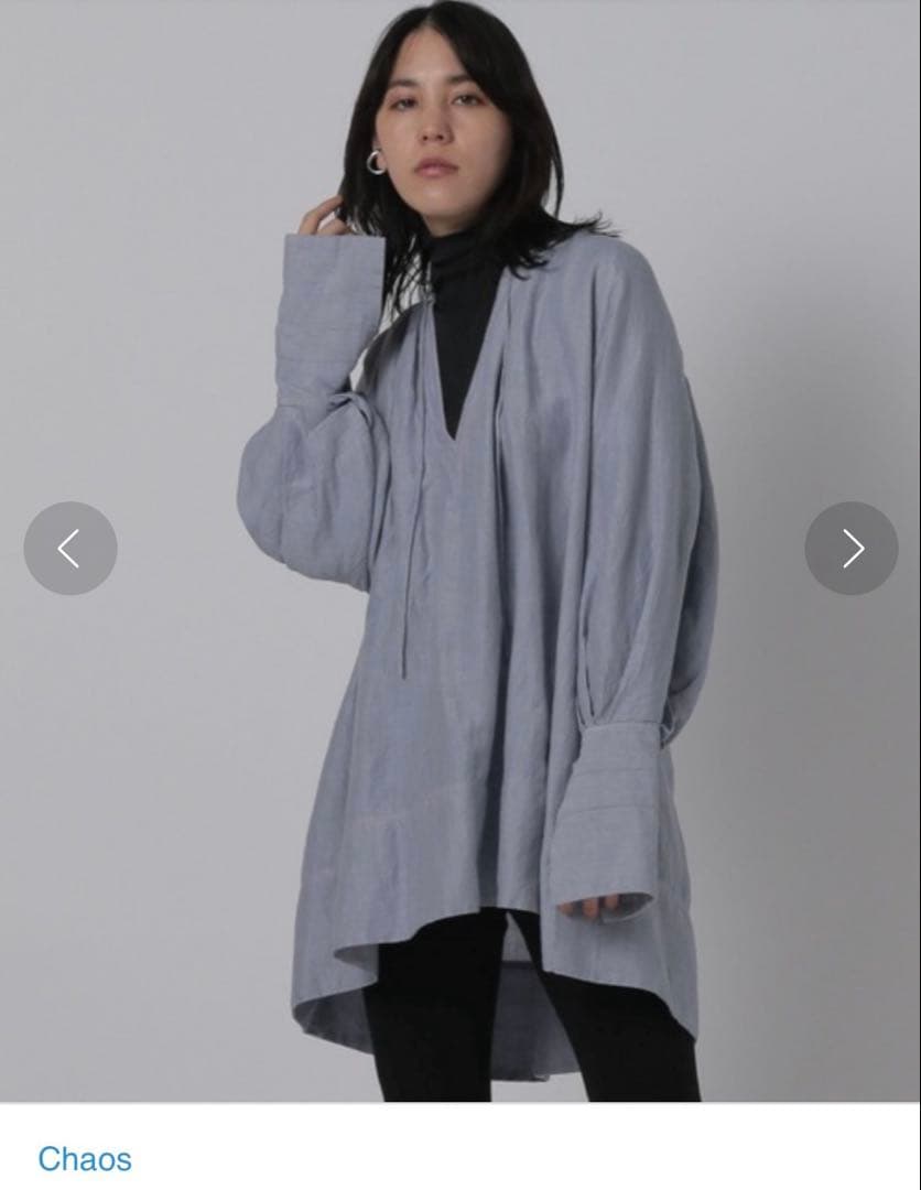 Chaos セビーチェブラウス ラベンダー フリーサイズ