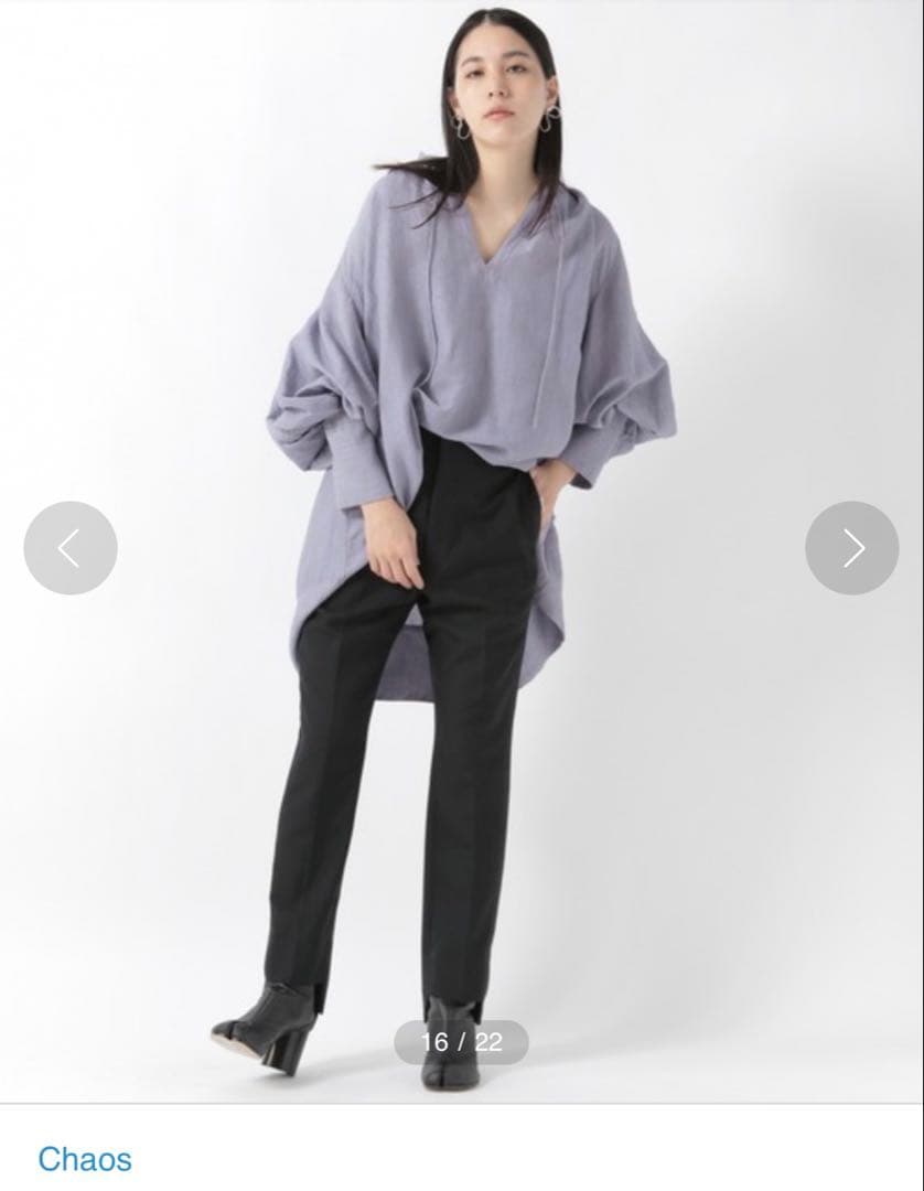 Chaos セビーチェブラウス ラベンダー フリーサイズ