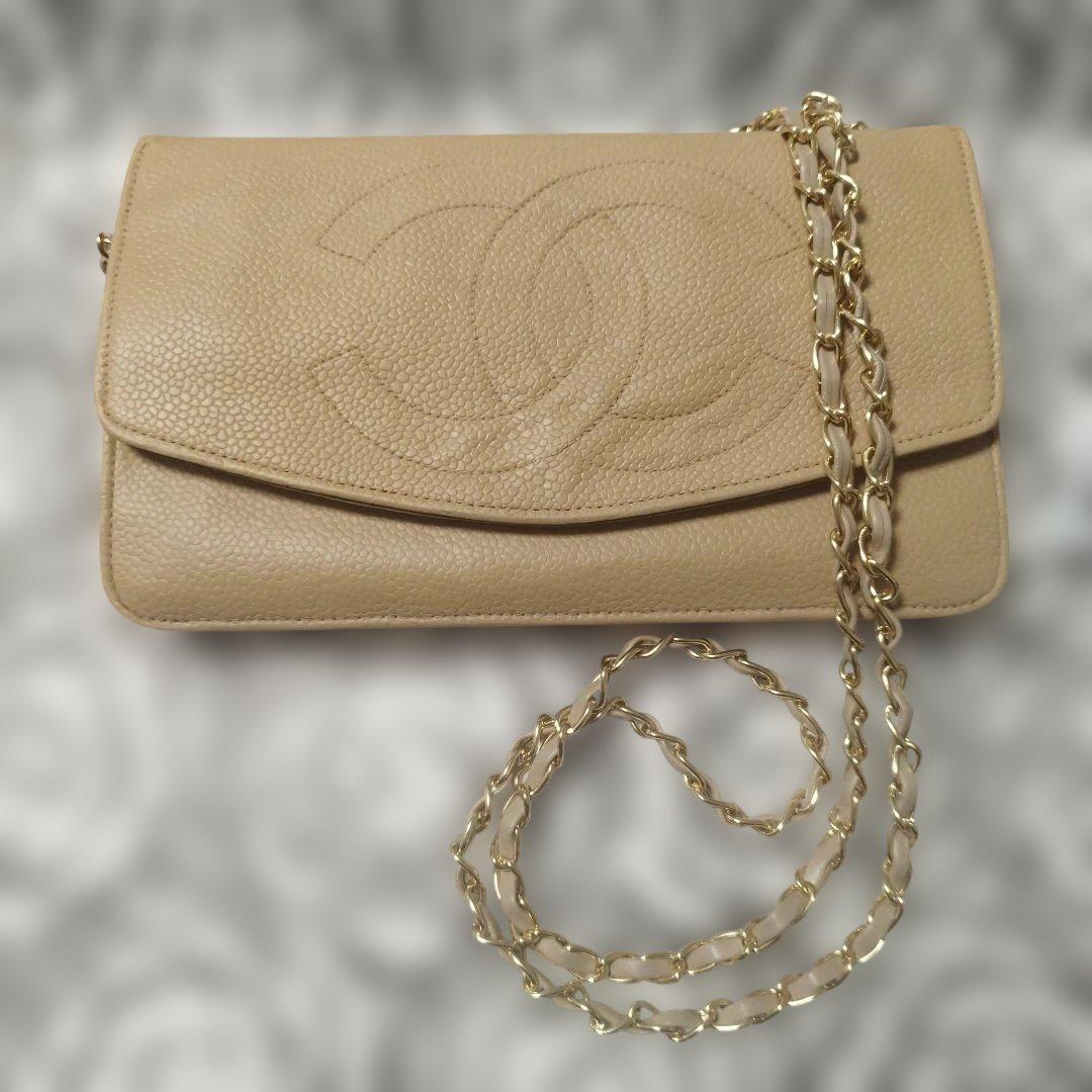 シャネルデカココ斜め掛け　ウォレット