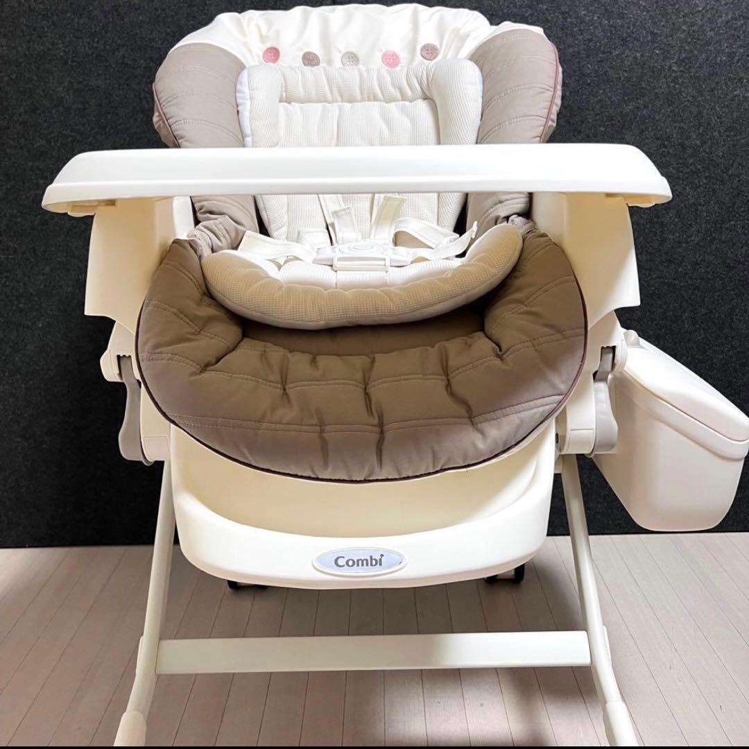 コンビ　ネムリラ　オートスウィング　エッグショック　ハイローチェア　ブラウン