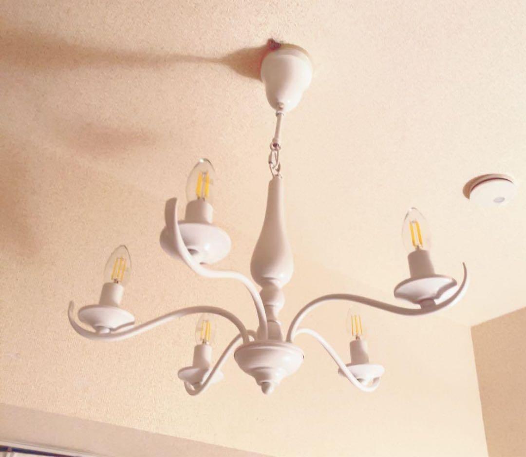 早い者勝ち❗️ 美品‼️Francfranc シャンデリア　白　フランフラン