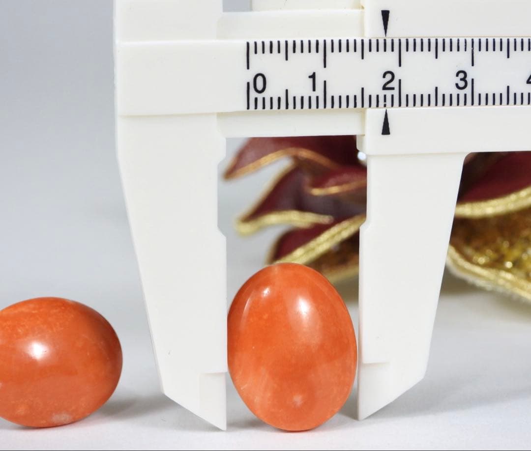 珊瑚　天然珊瑚　赤珊瑚　メンズ　カフス