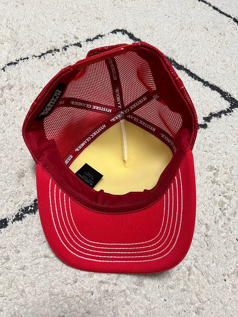 hystericヒステリックグラマー　speed star 赤　キャップ