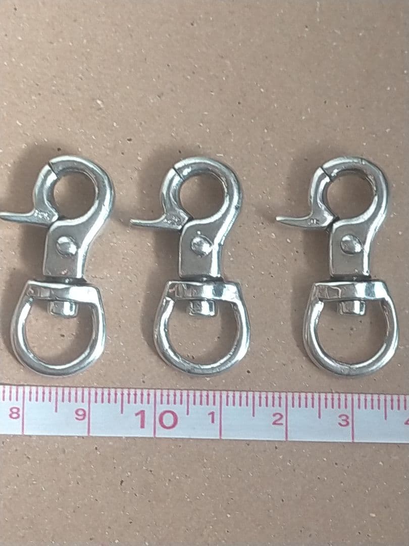 銀925製スナップフック 3個セット