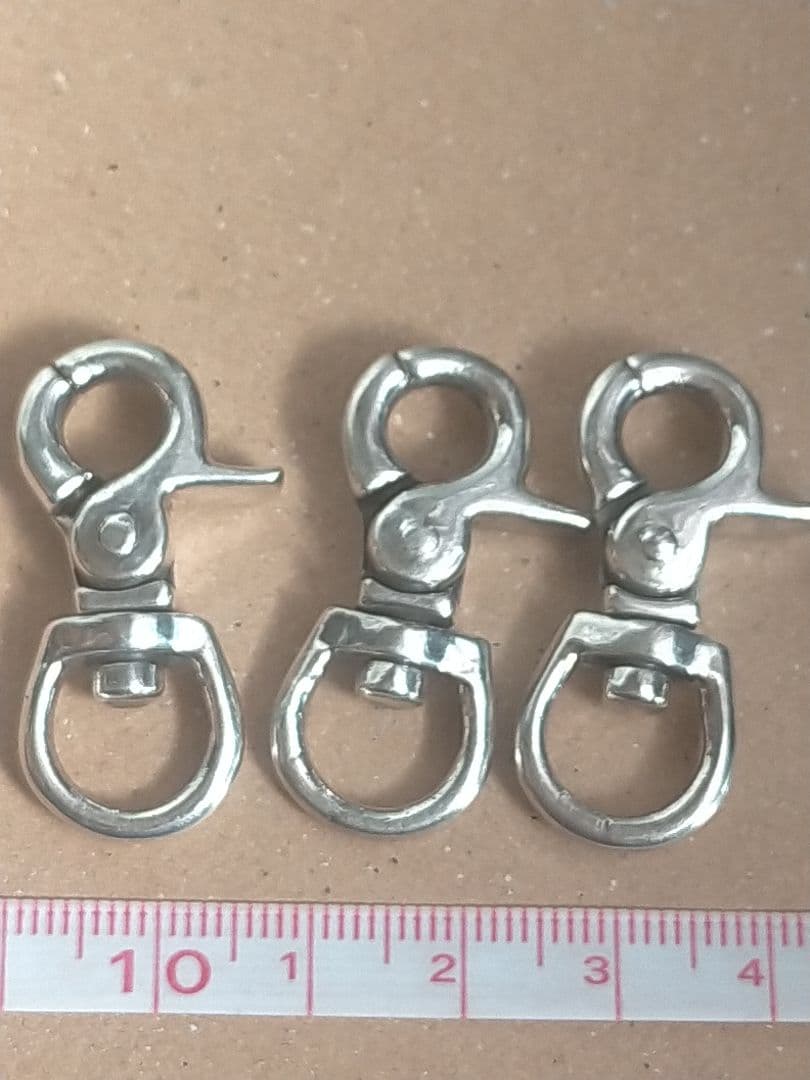 銀925製スナップフック 3個セット