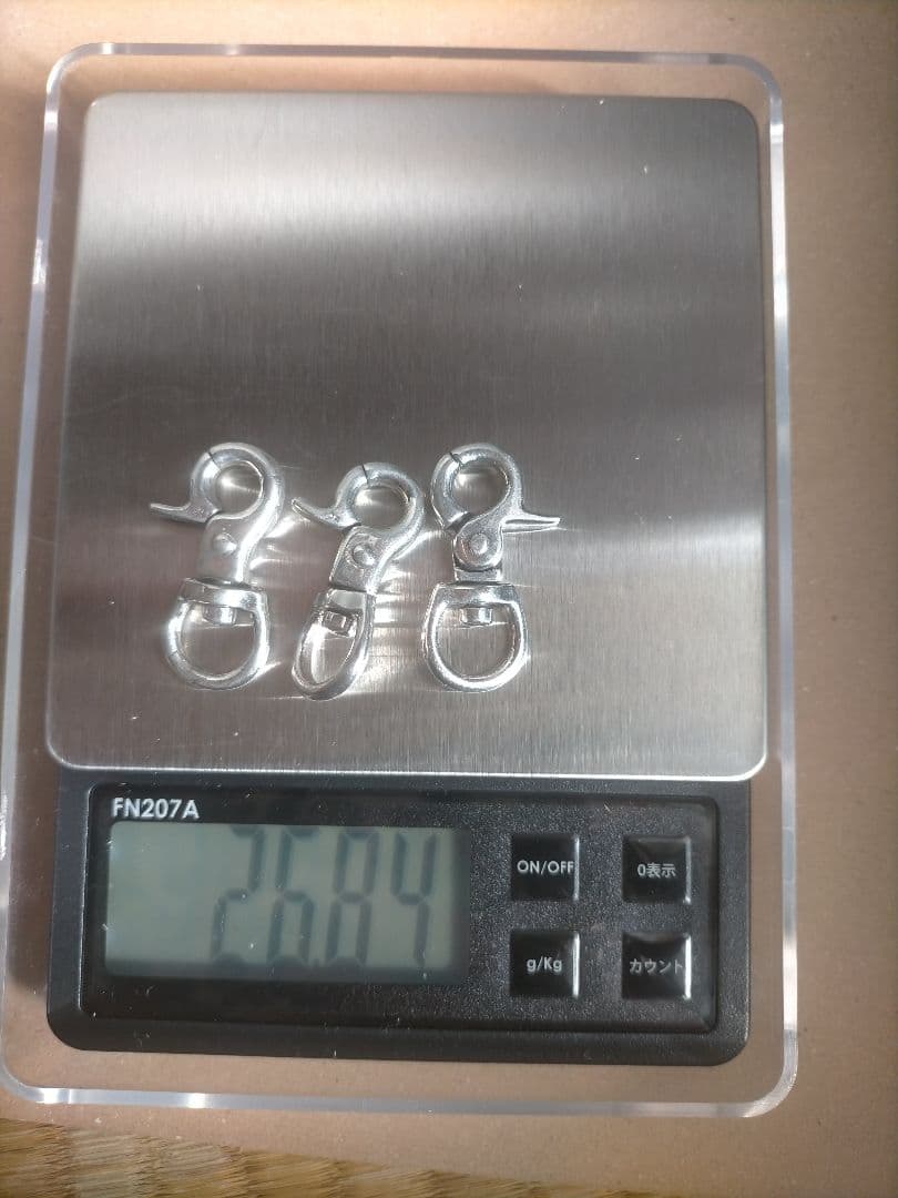 銀925製スナップフック 3個セット